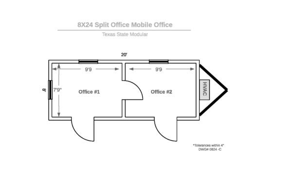 A floor plan of the office space.