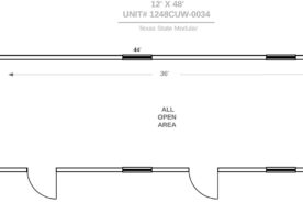 A drawing of the floor plan for a home.