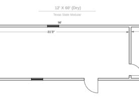 A drawing of the dimensions of a house.